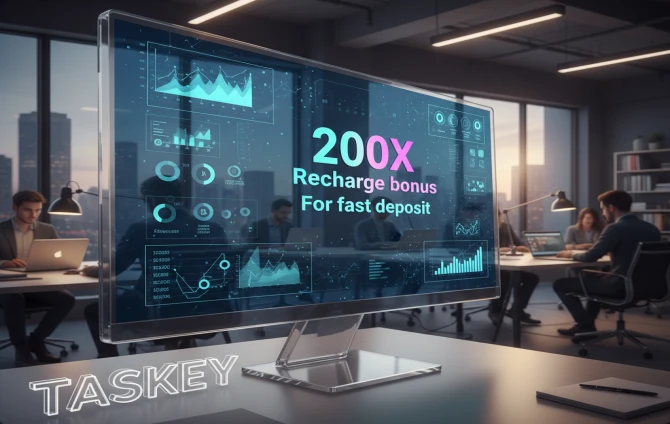 Taskey 200% Recharge Bonus